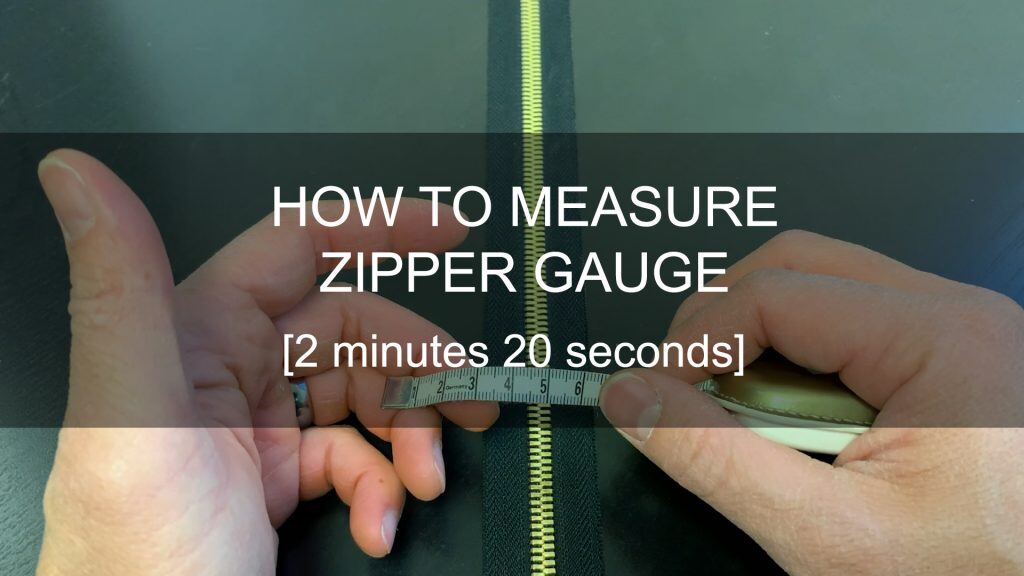 How to Measure Zipper Gauge