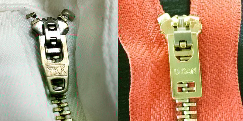 YKK Zippers vs UCAN Zippers