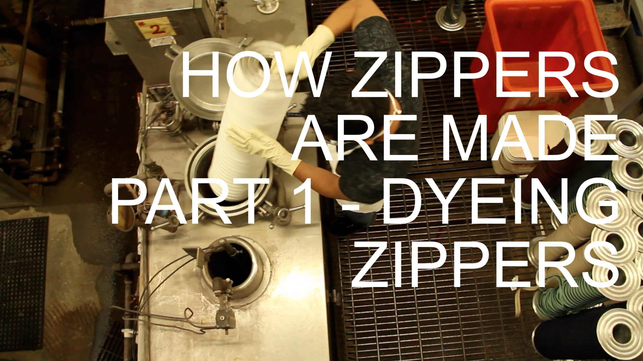 How Zippers Are Made – Part 1 Dyeing Zippers