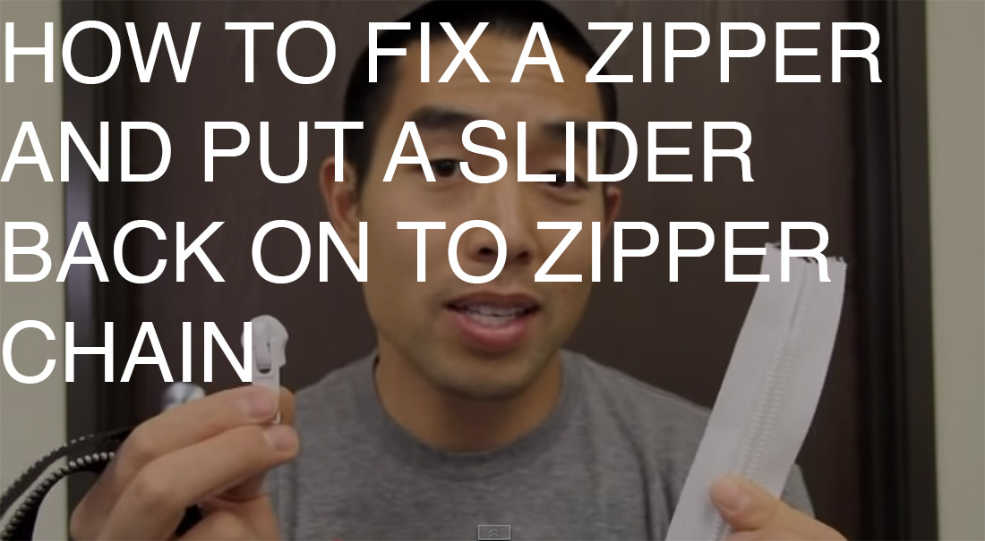 How To Put A Slider On To Zipper Chain