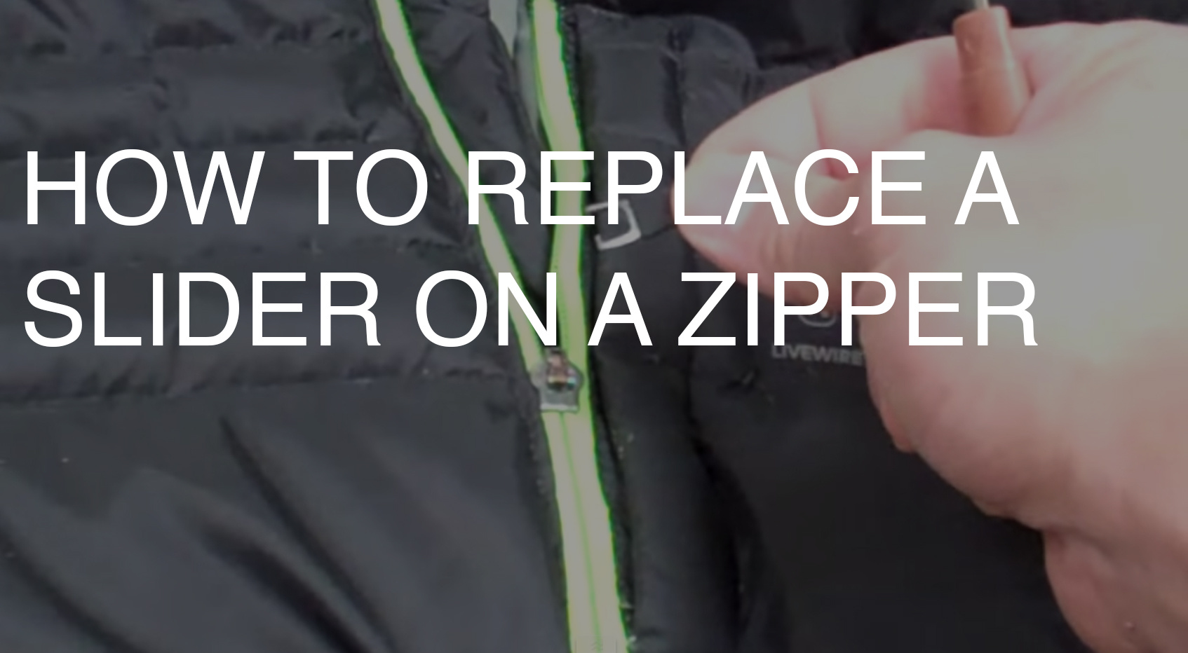 How To Fix/Replace/Repair A Jacket Zipper