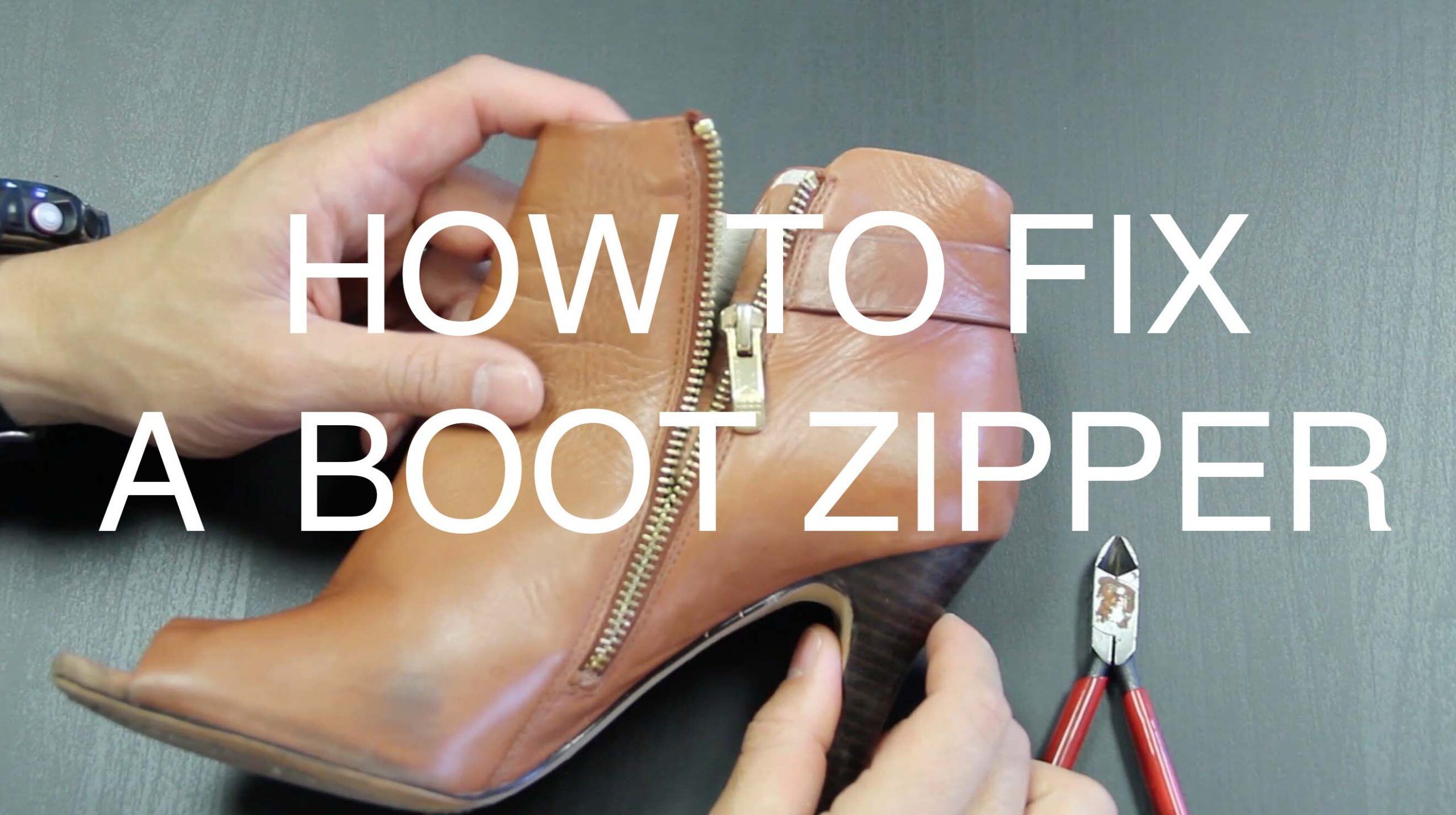 How To Fix A Boot Zipper