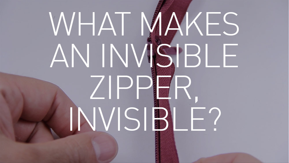 What Makes An Invisible Zipper Invisible [VIDEO]