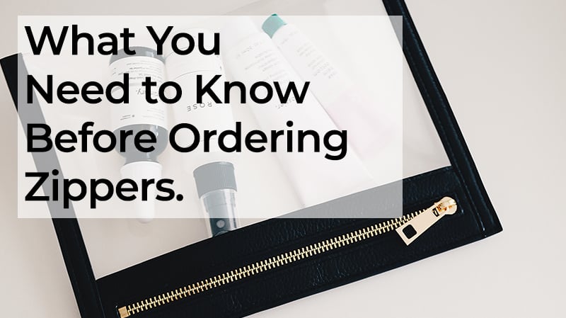 What You Need To Know Before Ordering Zippers